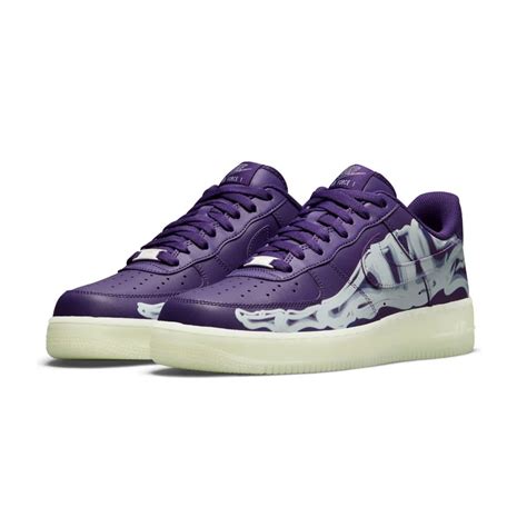 Nike Air Force 1 Low ’07 QS Purple Skeleton Halloween (2021)Nike Air Force 1 Low '07 QS Purple ...