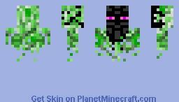 mutant enderman/creeper ghost Minecraft Skin