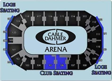 Seating Chart | Cable Dahmer Arena