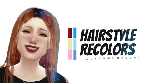 Sims 4 Custom Content Hair Colors