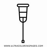 Crutches Coloring Pages sketch template