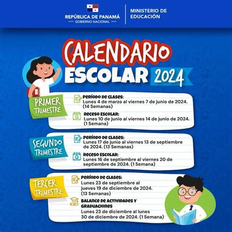 Calendario escolar 2024, MEDUCA: fecha de inicio de clases, receso escolar y más | calendario ...