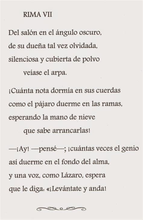 FAROS QUE ILUMINAN MI CAMINO : Gustavo Adolfo Bécquer - Rimas