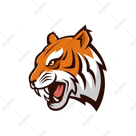 Tiger Mascot Clipart Transparent PNG Hd, Tiger Head Mascot Logo Vector Illustration E Sport ...