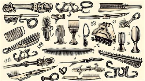 Premium AI Image | Vintage barber tools