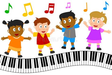 Cartoon Kids Music Keyboard/eps Stock Vector - Illustration of energetic, cavorting: 22779497