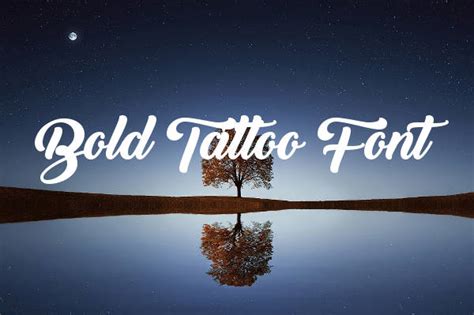 Bold Tattoo Fonts