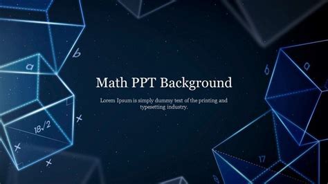 Free - Math PowerPoint Background Template and Google Slides | Math ...