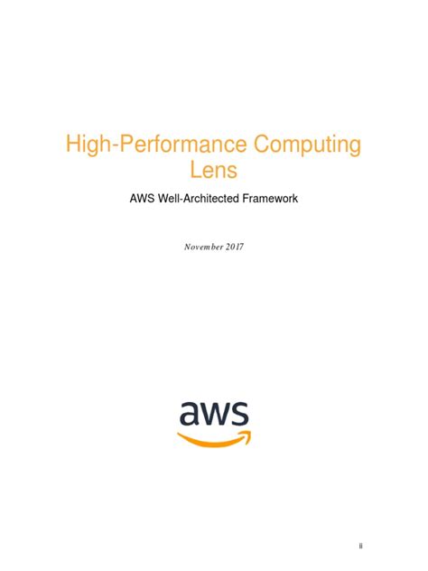 AWS High Performance Computing | PDF | Computer Cluster | Amazon Web Services