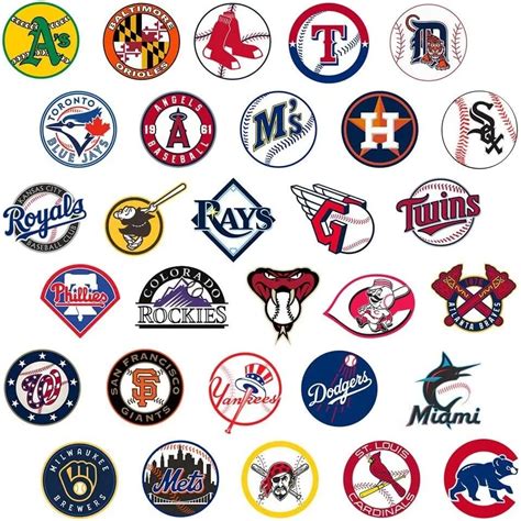 SET OF 30 MLB TEAM LOGO STICKERS 1 MLB LOGO WITH RETRO LOGOS/ NEW CLEVELAND