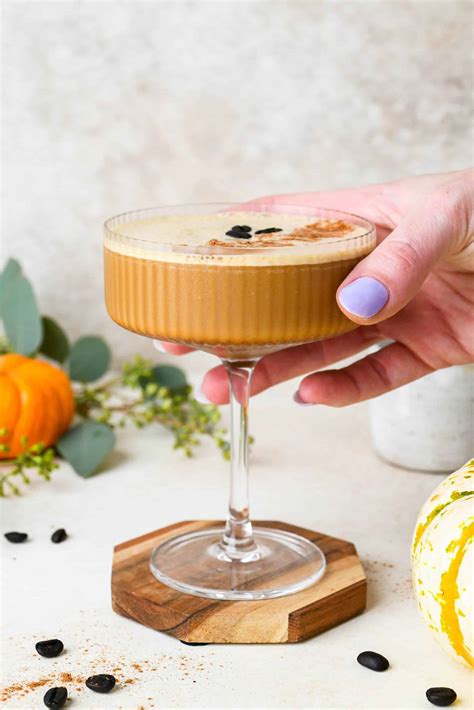 Pumpkin Spice Espresso Martini - Made with Real Pumpkin