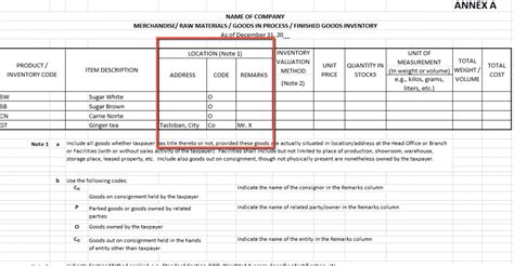 Inventory List Format In Excel Bir