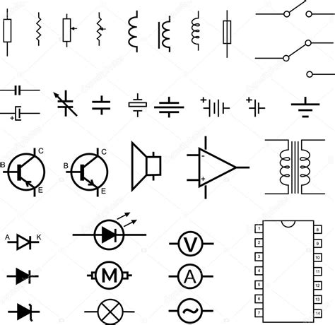 elektronische symbolen - vector — Stockvector © nebojsa78 #2664596