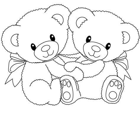 Teddy Bear Coloring Pages Printable