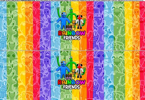 Saia de Bolo Rainbow Friends 2 - Fazendo a Nossa Festa