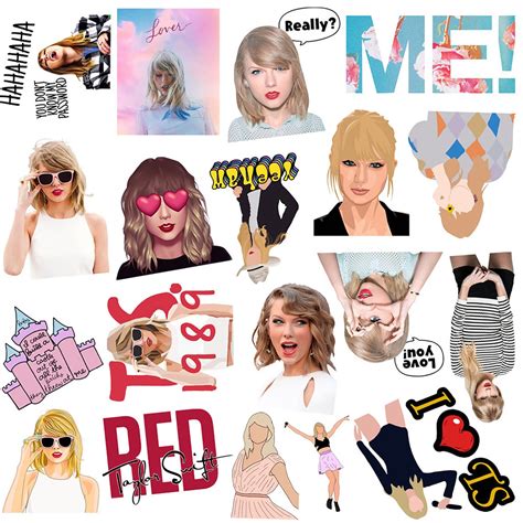 50pcs Taylor Swift stickers ver 1.0 Famous StickersMusic | Etsy