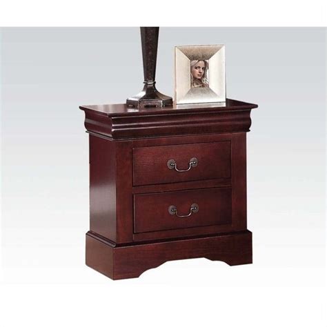 ACME Furniture Louis Philippe III Wood Nightstand in Cherry - Walmart.com