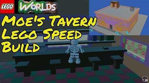 Moe's Tavern - Lego Worlds Speed Build [all ages] - YouTube