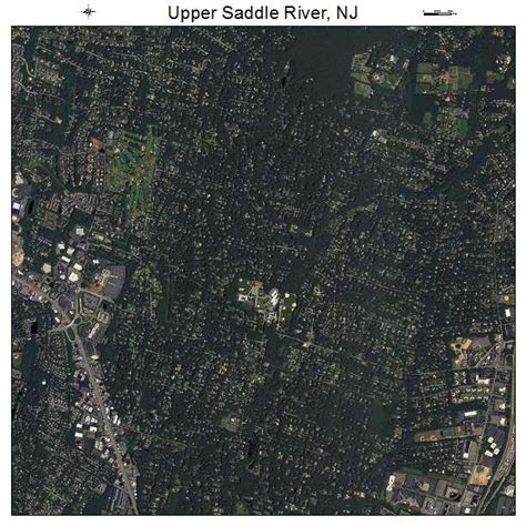 Aerial Photography Map of Upper Saddle River, NJ New Jersey