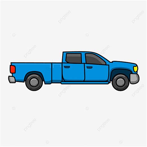 Truck Illustrations Clipart Hd PNG, Blue Truck Cartoon Illustration, Blue, Truck, Cartoon PNG ...