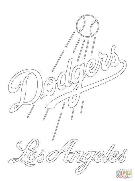 Dodgers Coloring Pages