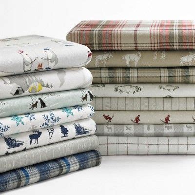 Eddie Bauer Ski Slope Flannel Sheet Set Queen, Beige Twin Sheets, Twin ...