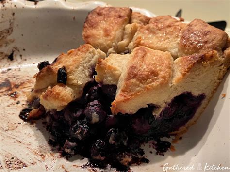 Homemade Blueberry Lattice Top Pie | Gathered in the Kitchen