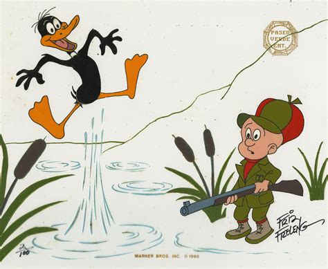 Daffy Duck and Elmer Fudd Limited Edition - ID:decwarnerbros6737 | Van Eaton Galleries