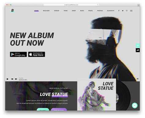 17 Musician Website Templates For Singers And Bands 2020 - Colorlib