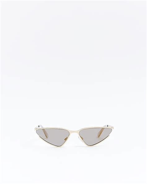 Gold Cat Eye Sunglasses | River Island