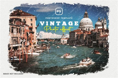 Premium PSD | Vintage effect photoshop