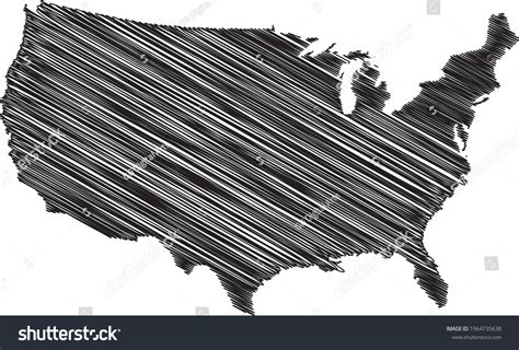 United States Map Sketch: Over 20,324 Royalty-Free Licensable Stock ...