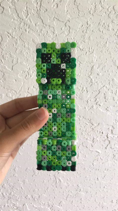 3D Perler Bead Creeper! | Crafty Amino