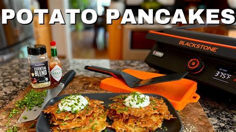 Savory Potato Pancakes, Potatoe Pancake Recipe, Blackstone Grill, Griddle Recipes, Pancake Day ...