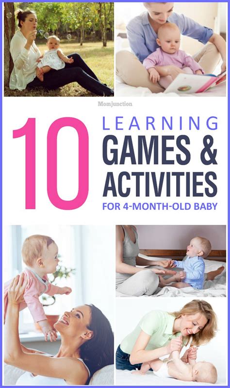 10 Learning Games And Activities For 4 Month Old Baby | 4 month old baby, Baby development ...