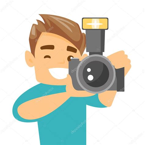 Vector: niño fotografo | Fotógrafo que ilustración de vector de foto — Vector de stock ...