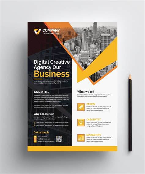 Stylish Print Flyer Template | Graphic design brochure, Flyer design layout, Brochure design ...