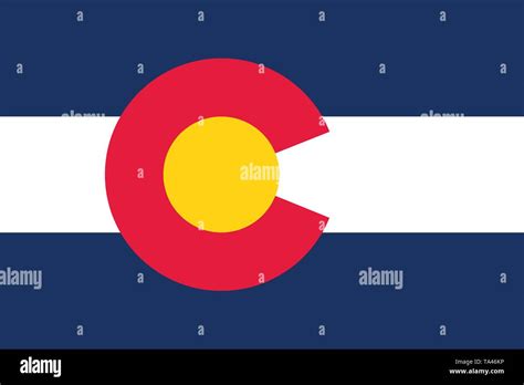 Colorado state flag. USA state symbol.Vector illustration Stock Vector Image & Art - Alamy