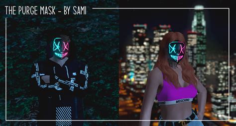 The Purge Mask (Glowing) - MP Male and Female 1.0 – GTA 5 mod