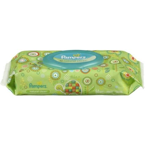 Pampers Natural Clean Wipes Travel Pack, 64 ea (Pack of 2) - Walmart.com - Walmart.com