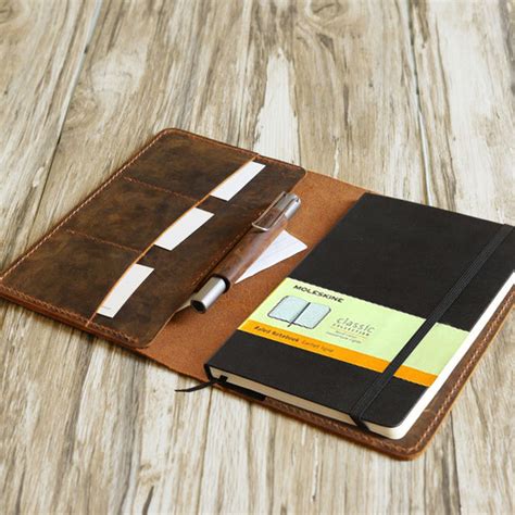 Handmade Moleskine Notebook Cover - Large Size - Brown | 306-2 - Extra ...