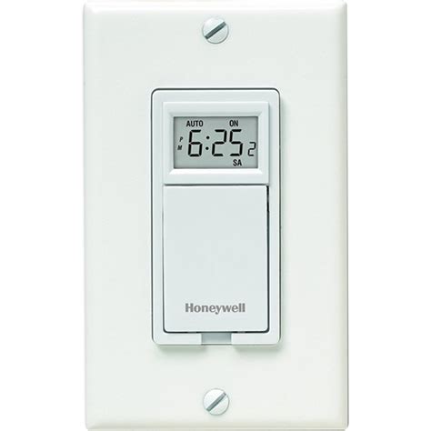 Honeywell 7-Day Programmable Light Switch Timer in White - RPLS730B1000/U | BuyDig.com