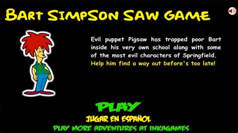 Bart Simpson Saw Game | InkaGames | Walkthrough - YouTube