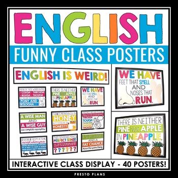 English Class Posters