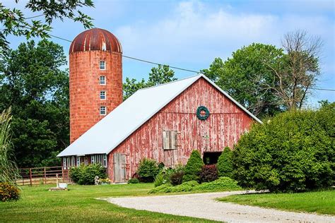 barn and silo | Barns | Pinterest