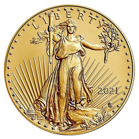 1 oz American Eagle Gouden Munt (2021) new design | Bitgild