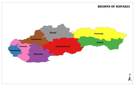 Regions of Slovakia | Mappr