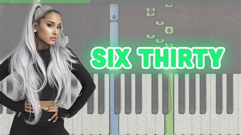 🎹Ariana Grande - six thirty (Piano Tutorial Synthesia) ️♫ - YouTube