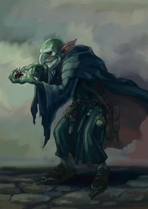 goblin necromancer male Mage wizard Druid sorcerer warlock