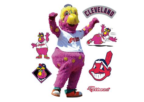 Small Cleveland Indians Mascot: Slider Teammate Decal | Shop Fathead® for Cleveland Indians Graphics